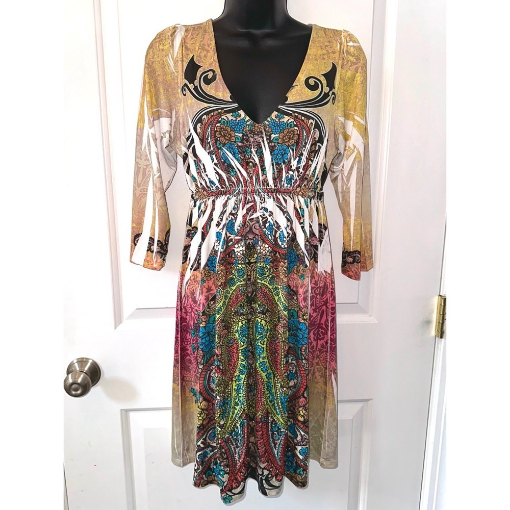 R. Rouge rhinestone dress